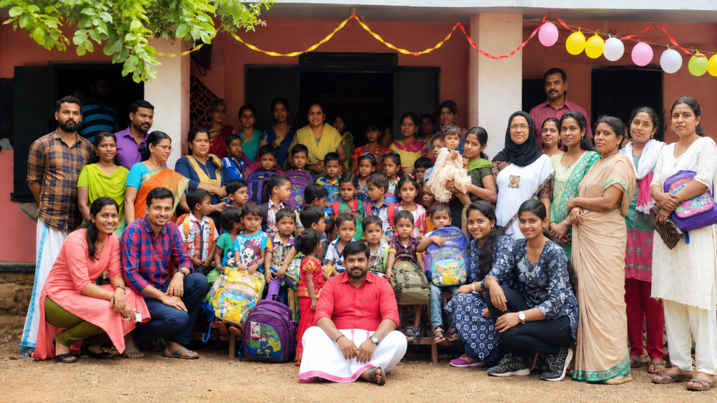 Student’s Kit Distribution at Vellanikkal Government LP School Student Kit Distribution